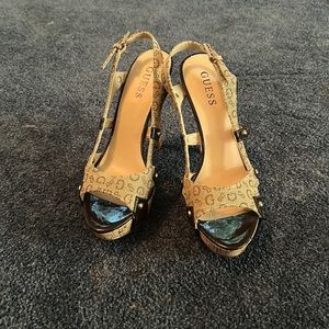 GUESS Cork Heels Size 6.5